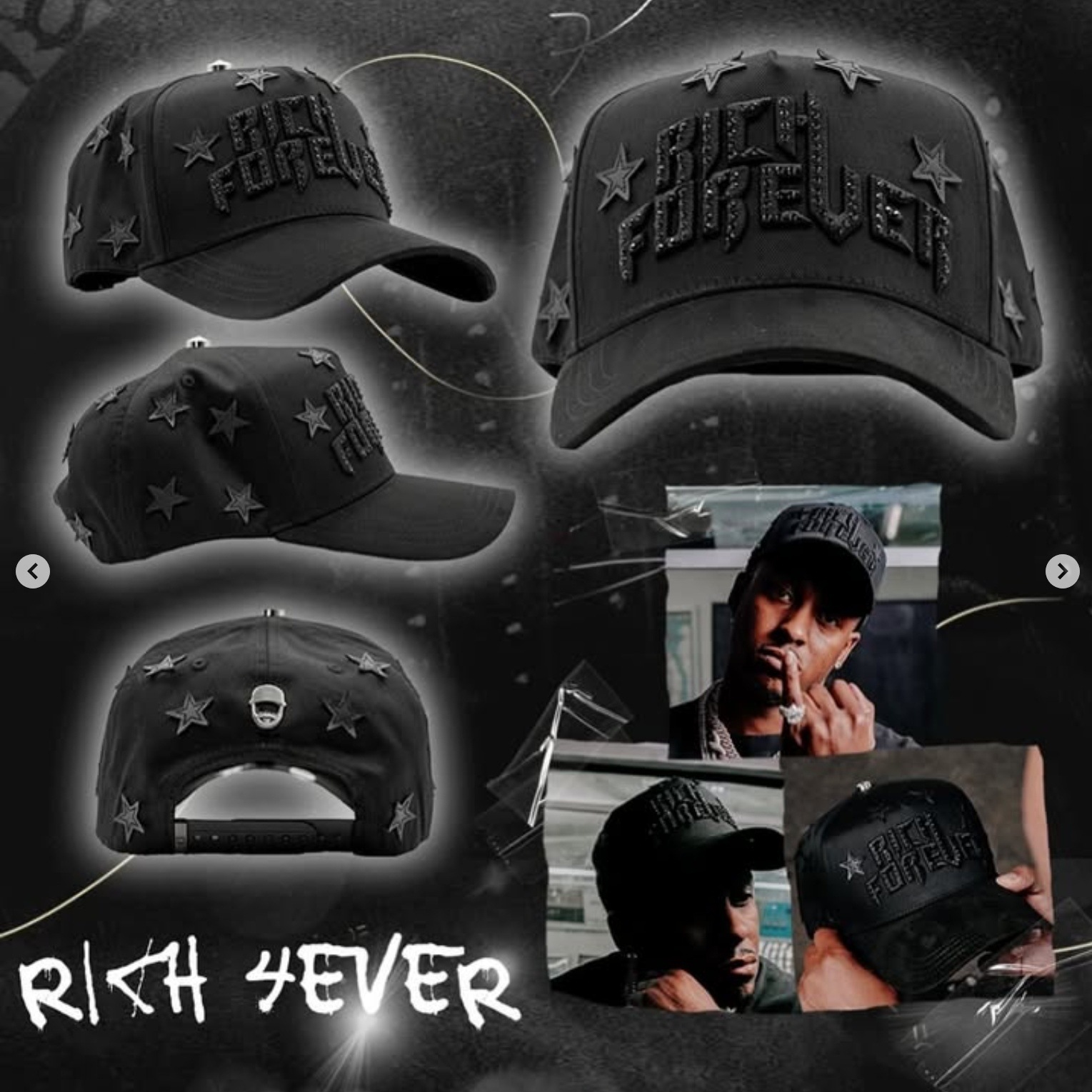 Nuevo Meike Duo Dandy bordado ajustable gorra de boca de pato borde curvo gorra de béisbol con diamantes barba tío
