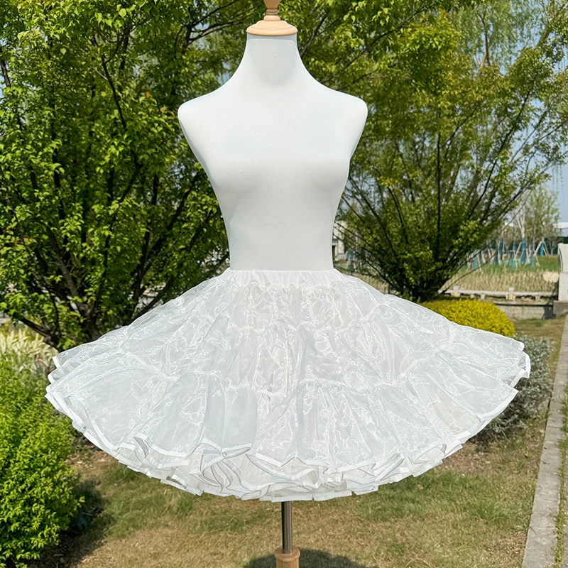 Lolita подкладка для юбки с поддержкой, безкостная 35 см мягкая пряжа пышная подкладка, один размер
