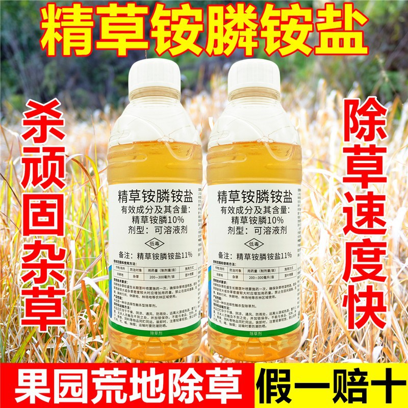 精草铵膦铵盐安胺磷除草剂果园林茶园牛筋草小飞蓬除草烂根剂农药