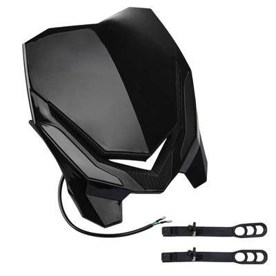 Suitable for most motorcycle models, modified accessories, PP material, daytime running light style, universal motorcycle license plate (Motorcycle General Parts)