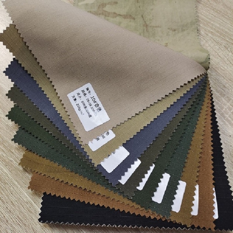 Factory Direct Sales Polyester-Cotton Blend Three-Lattice Solid Color Hat Overalls Work Clothes Fabric Pure Color Outdoor Clothing Fabric Factory Direct Sales Polyester-Cotton Blend Three-Lattice Solid Color Hat Overalls Work Clothes Fabric Pure Color Outdoor Clothing Fabric