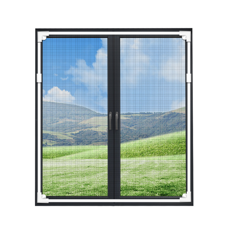 Magnetic Mosquito Net Curtains for Windows and Doors, Magic Tape, No Drilling, Self-Adhesive, Mosquito-Proof, Non-Transparent