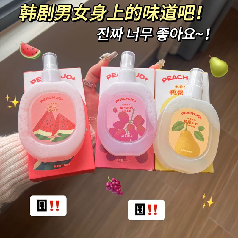 Peach jo桃は果物の梨の桃のブドウの香りの服を作ります。|undefined
