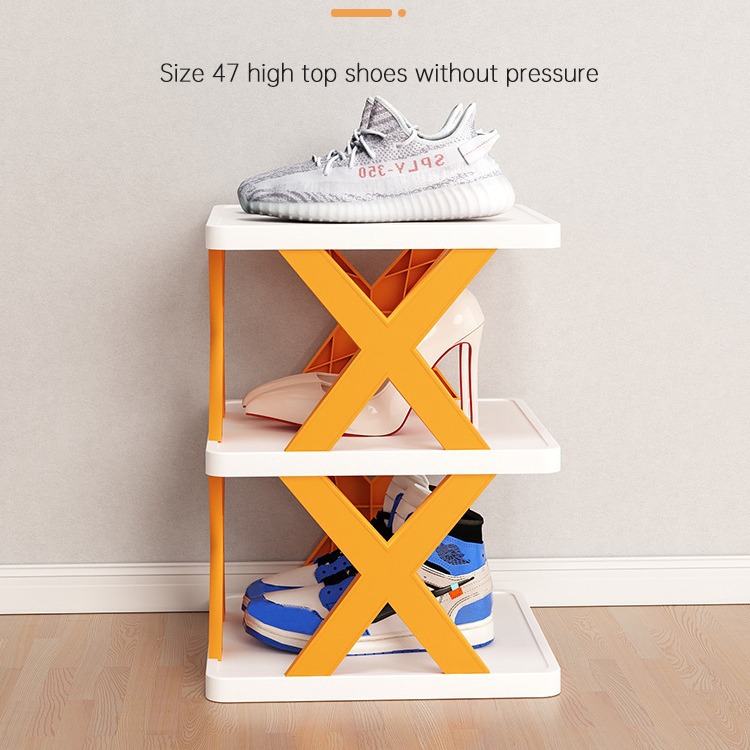 Zapatero simple hogar dormitorio económico multi-capa almacenamiento rack multifuncional plástico plegable estrecho zapato gabinete