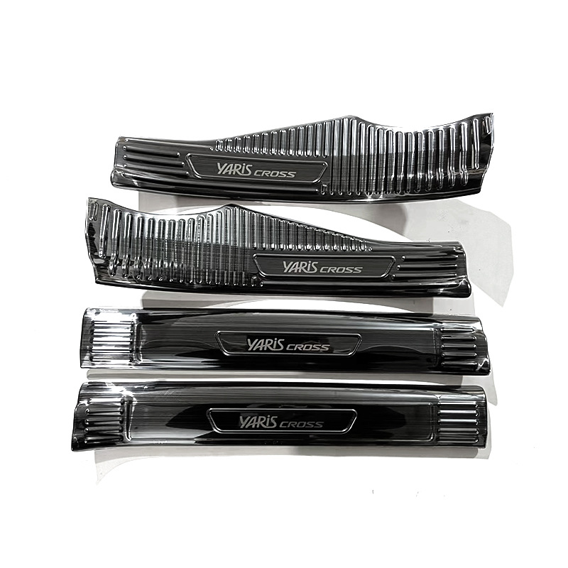 Suitable for 24 Toyota Yaris cross stainless steel sill bar modified welcome pedal trunk rear guard