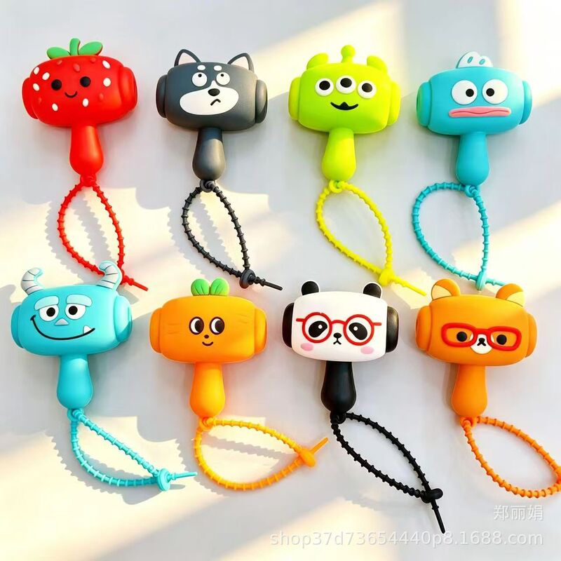 Popular stress-relief hammer keychain, squeaking Labubu small hammer pendant, panda series silicone sound-making hammer Popular stress-relief hammer keychain, squeaking Labubu small hammer pendant, panda series silicone sound-making hammer