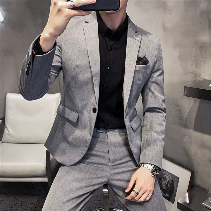 Set, suit, jacket, high-quality style, Korean style