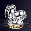 Ring stainless steel, men's fashionable chain, European style