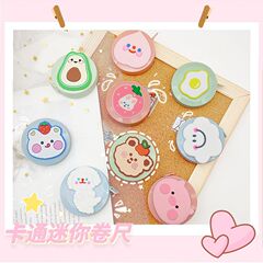 Cute cartoon small tape measure, multifunctional portable measuring tape, measuring bust, waist and hips, mini clothes measuring tape