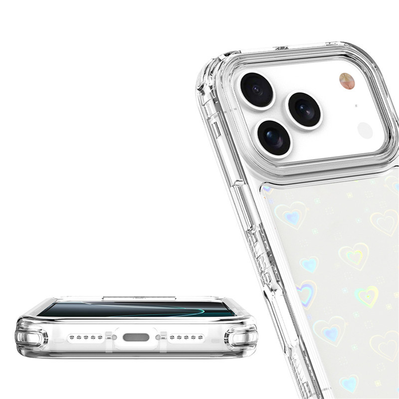 新款使用iPhone17 Pro Max透明手机壳XS Max炫影亚克力四角防摔壳