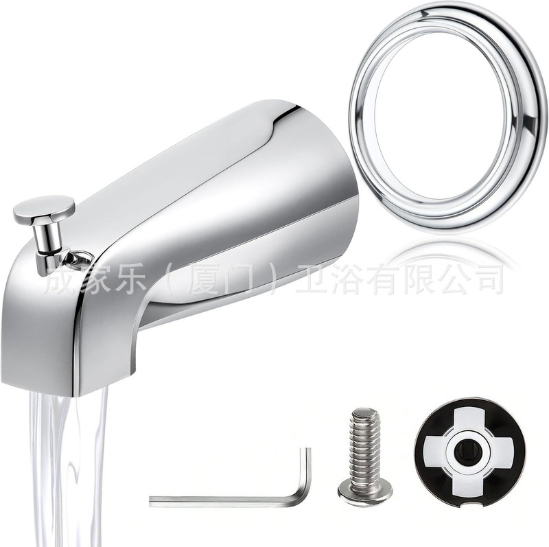 Decorative Cover Bathtub Faucet Factory Direct Sales Bathroom Concealed Bathtub Faucet Pull-Down Outlet Bathtub Faucet