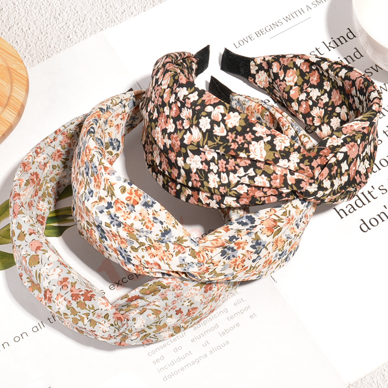 fashion retro floral headband5