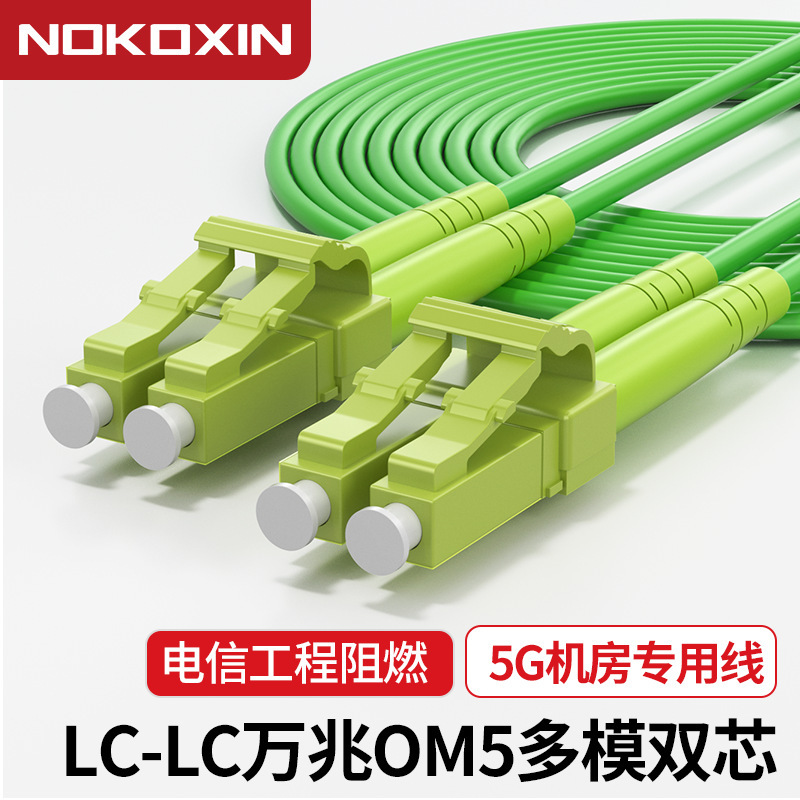 Telecom-Grade 10g Multi-Mode Om5 Dual-Core Fiber Optic Cable Fiber Optic Patch Cord Data Center Optical Module Connection Cable