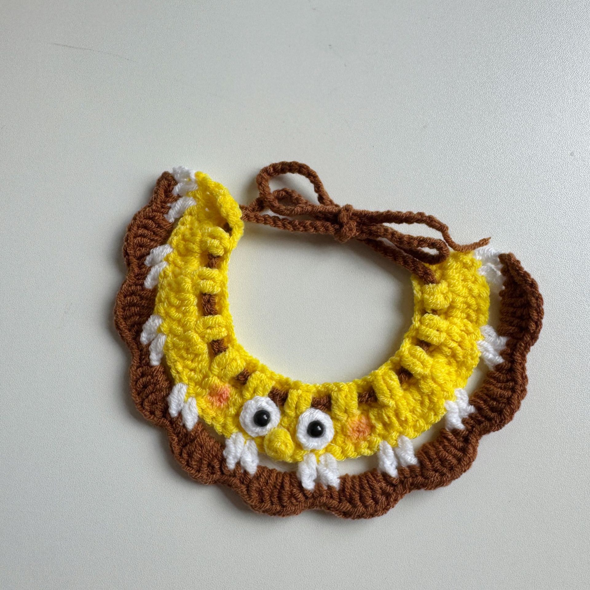 スプリングフィールドフラワーペットウールニット首輪猫唾液タオル蜂よだれかけ犬よだれかけかわいいドレスアップ