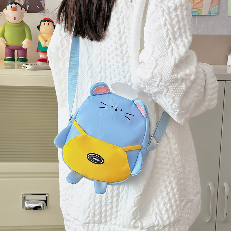 Hombres y mujeres japoneses bolsos mochilas caricaturas lindos ratones de campo bebé bolsos de hombro 2024 nuevos bolsos de colores para niños