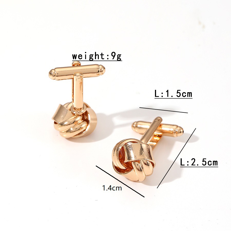 Neue Twist-Manschettenknöpfe, modische und einfache Auswahl an mehrfarbigen Manschettenknöpfen aus Metalllegierungen_voghion.com