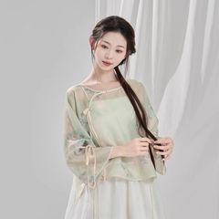 女性用クラシックダンス衣装、エレガントな中国古風パフォーマンス、妖精トップス、パフォーマンス衣装