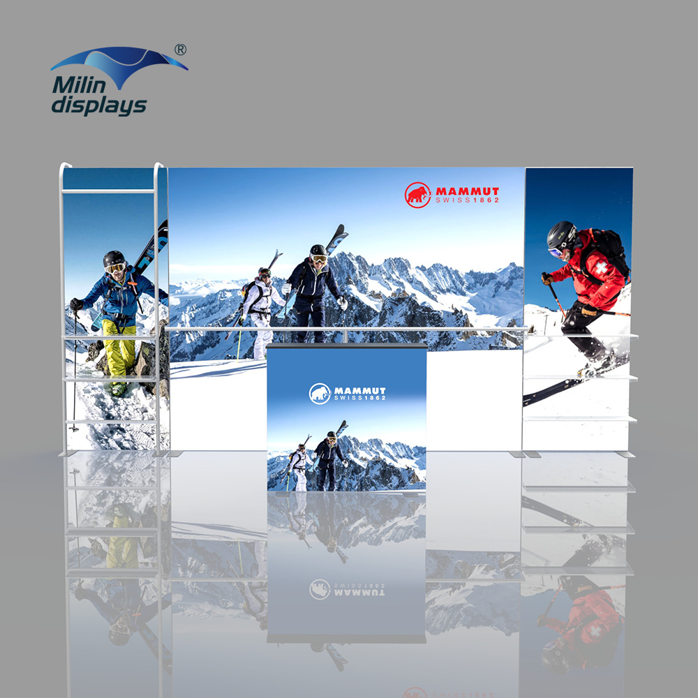 商城专卖店服装鞋子展示货架发光灯箱货架超市货架展位灯箱