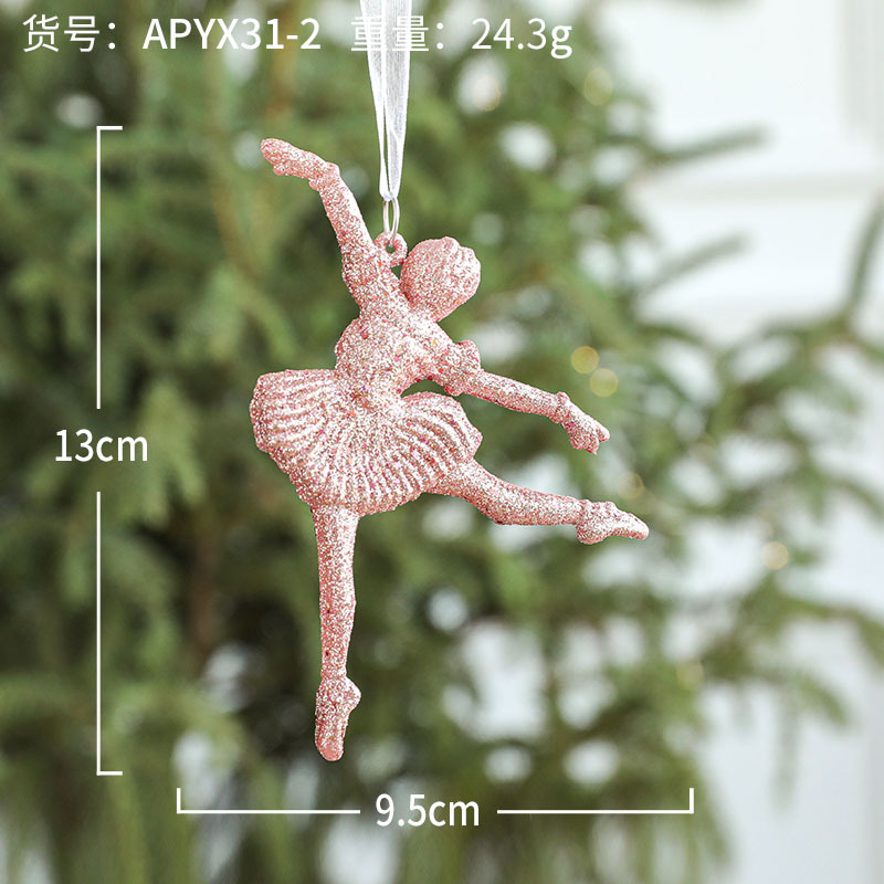 Rosa bailarina de ballet colgante/pieza/24,3G