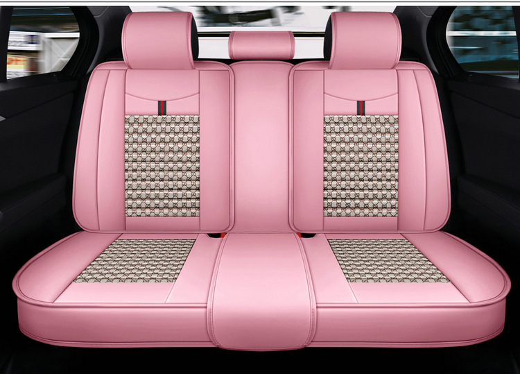 Car seat cushion new full-enclosed seat cover four seasons universal fabric seat cover summer linen special car seat cushion cover