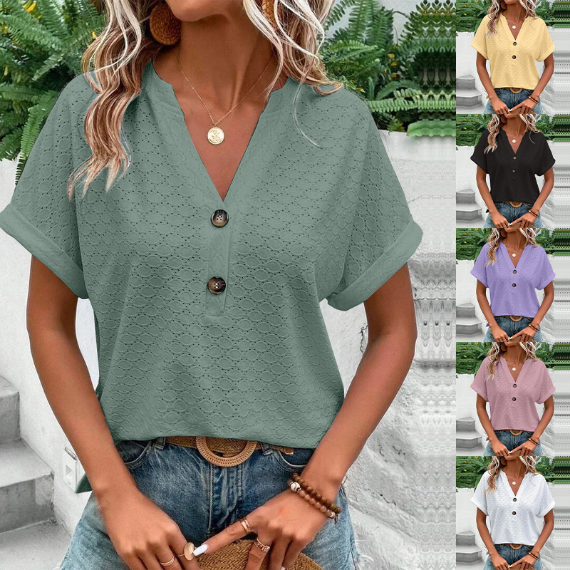 2026 Spring Summer European And American Cross-Border Independent Station New Women's Fashion Casual Solid Color_ecoleips.com