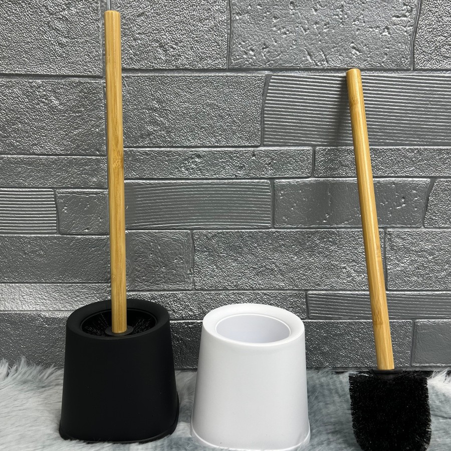 Cepillo de Inodoro Doméstico de Mango Largo de Plástico para Baño image 1