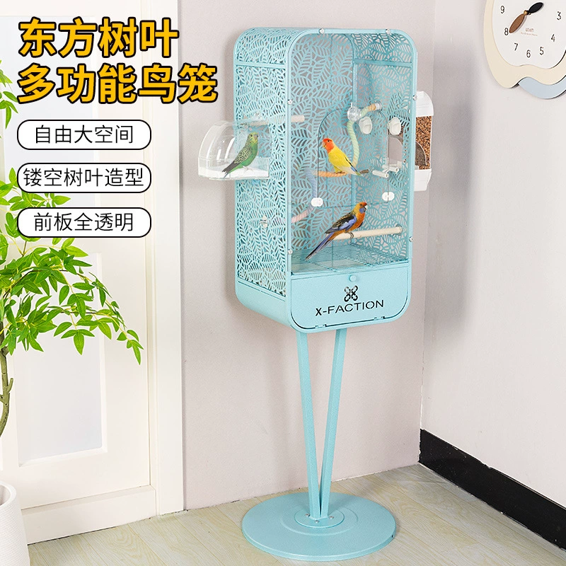 Клетка для птиц, клетка для попугаев, курятник, роскошная вилла, для домашнего использования, для неразлучников, для маленьких солнцевидных птиц, специальная новая модель с листьями