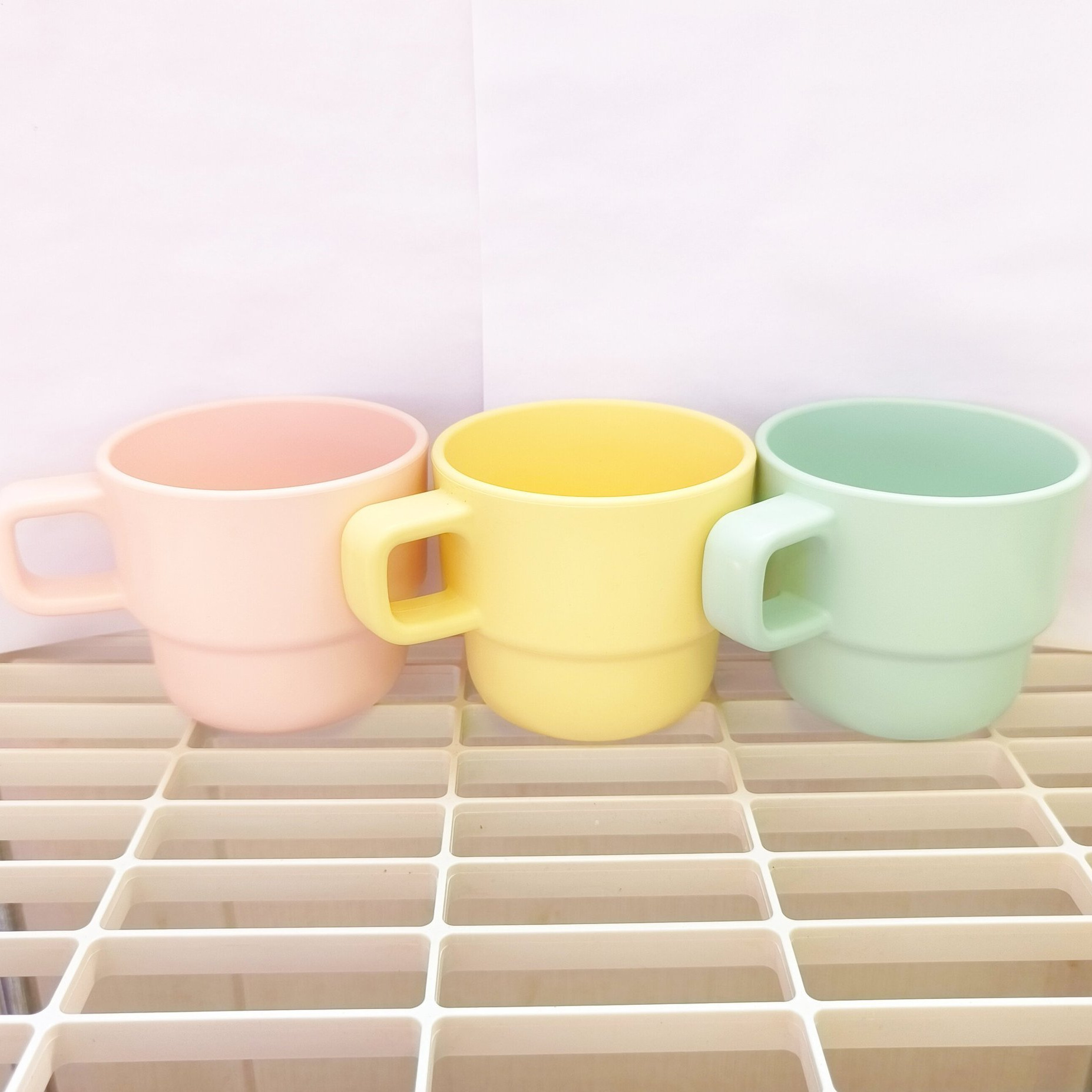 Creative Mouthwash Macaron Color Wash Simple Fashion Water Thickened Shatterproof Stacking Cup_voghion.com