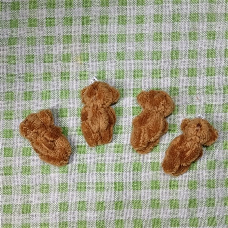 4.5cm 갈색 긴머리 곰