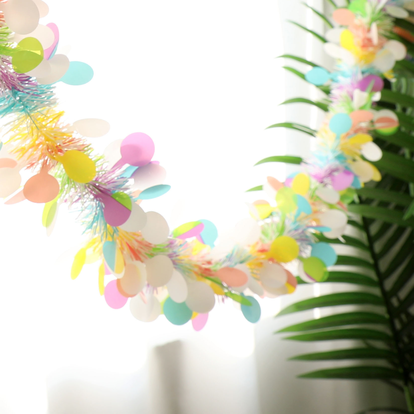 ♔跨境复活节马卡龙彩色彩条生日派对学校幼儿园开学毕业布置