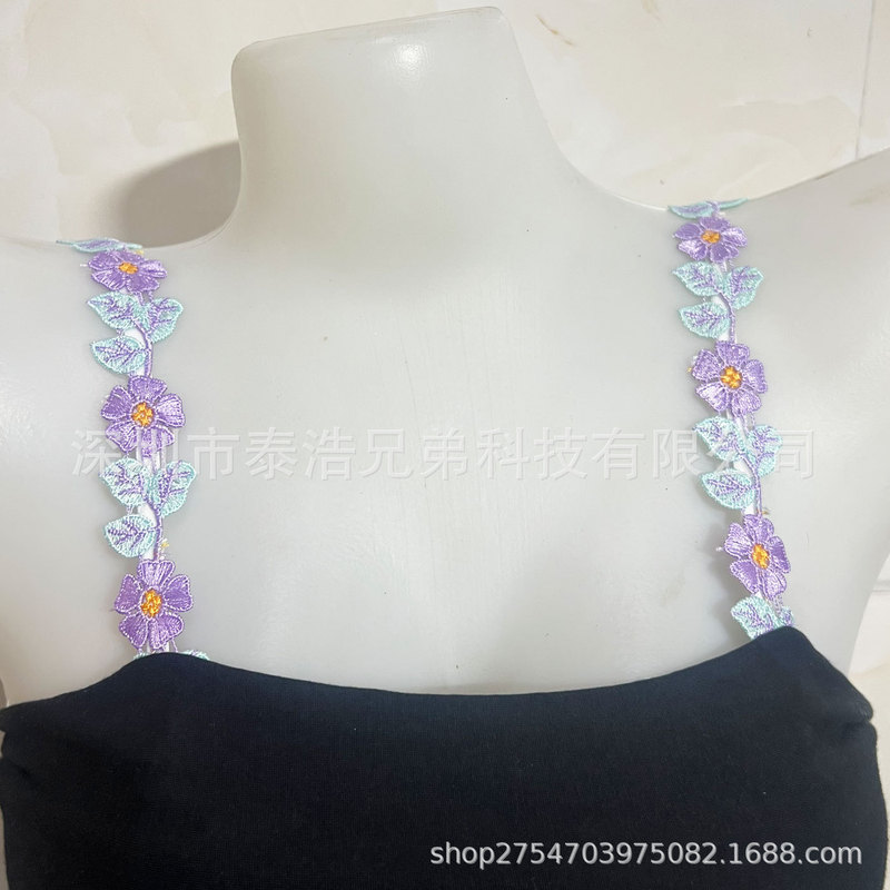 Embroidered Hanfu lingerie with lace shoulder straps, thin invisible seamless strapless bra strap Embroidered Hanfu lingerie with lace shoulder straps, thin invisible seamless strapless bra strap