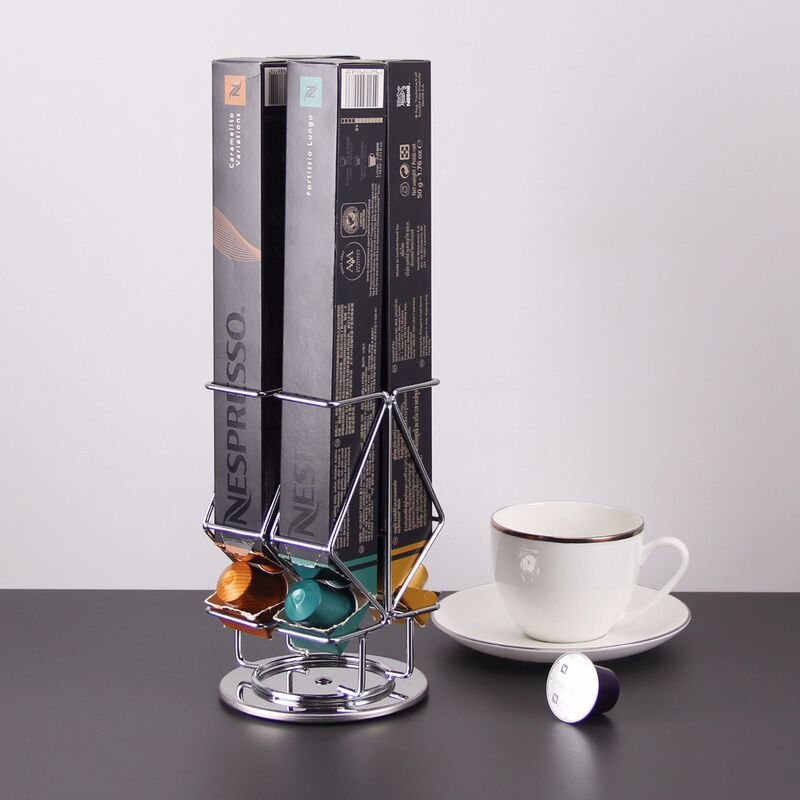 Nespresso Coffee Capsule Holder, Rotating Coffee Capsule Storage Rack, Coffee Shop Capsule Display Rack