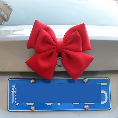 Car Motorcycle Doll, Car ornaments - big-red-oversized-bow-with-snap-buckle