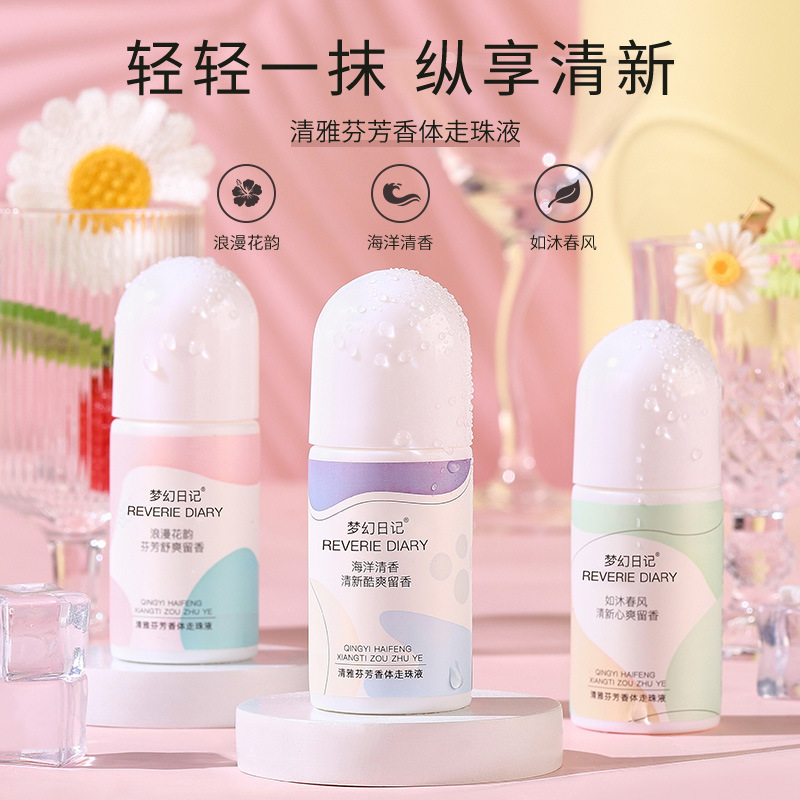 Explosión de perlas antiperspirantes, loción de fragancia corporal, desodorante, fragancia ligera, olor a las axilas, bolas de fragancia refrescantes y cálidas, fabricante image 1
