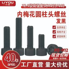 12.9级高强度内梅花圆柱头螺丝梅花孔螺栓花形螺钉发黑杯头M3~M12