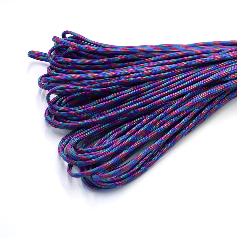 7-Core 4mm cuerda de paraguas al aire libre multifuncional montañismo paracaidista cuerda de tracción escapar equipo de salvamento cuerda de seguridad 31 m cuerda de paraguas