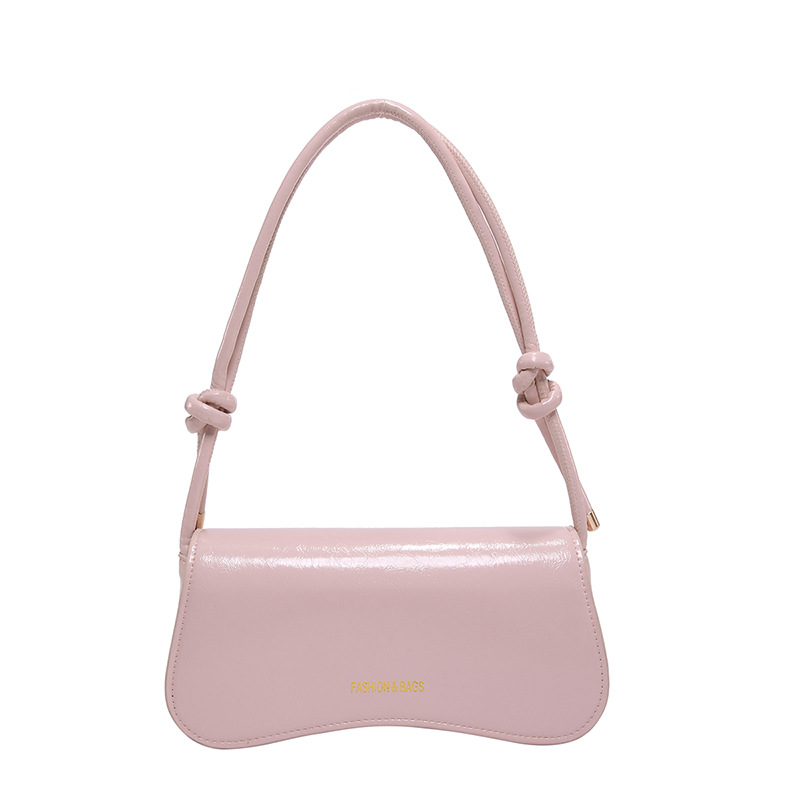 2024 invierno nuevo estilo popular bolso de axila de color sólido moda femenina temperamento simple bolso de hombro bolso pequeño bolso de hombro