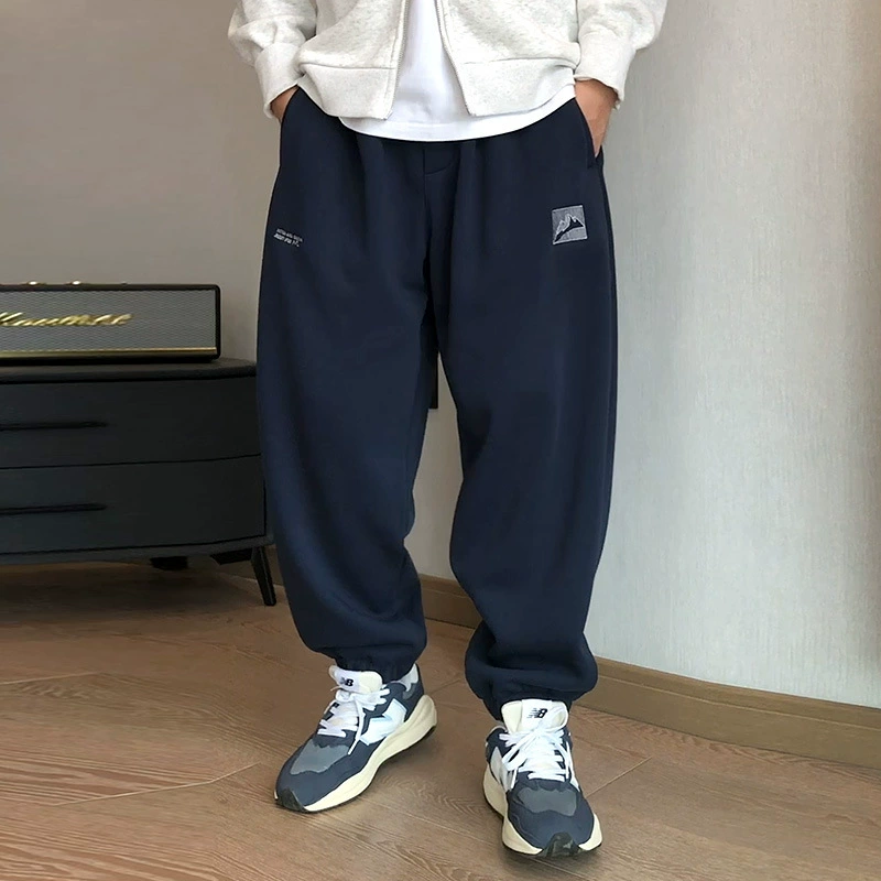 Зимние тёплые демисезонные casual брюки, 450 грамм, оверсайз, свободный крой, американский стиль
