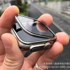 適用アップル腕時計強化膜チタン合金フレーム金属保護カバー49mm腕時計ケースultra保護ケース
