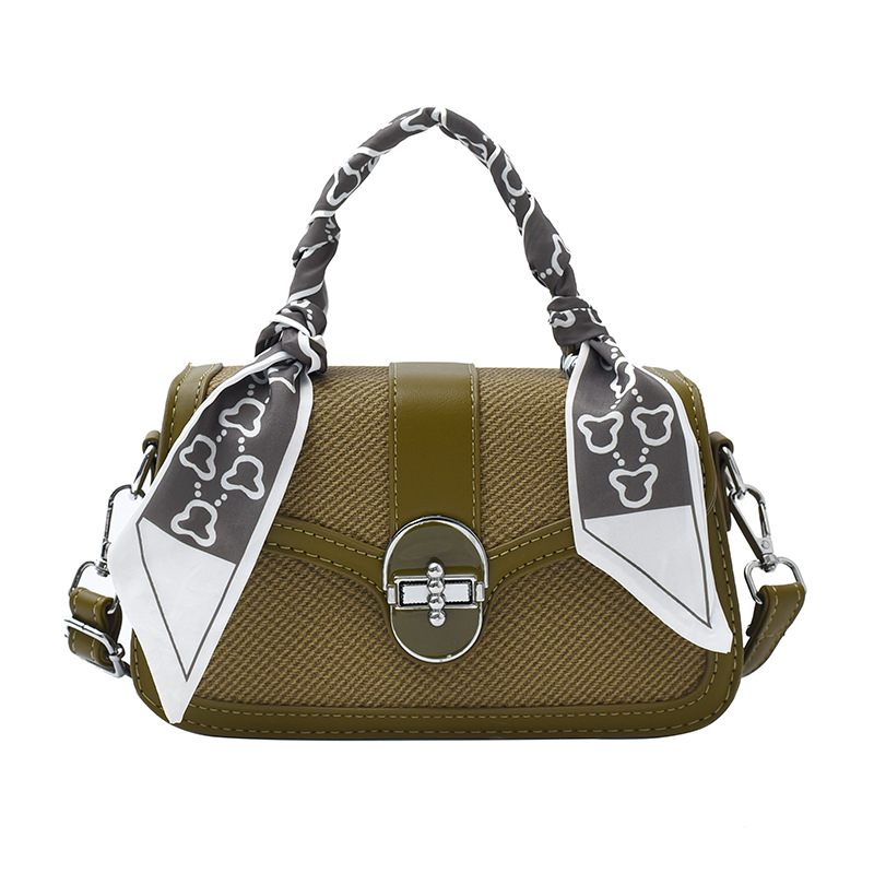 Bolso para mujeres 2025 nuevo color de contraste empalme bolso portátil de alta calidad de moda moda bolso de hombro