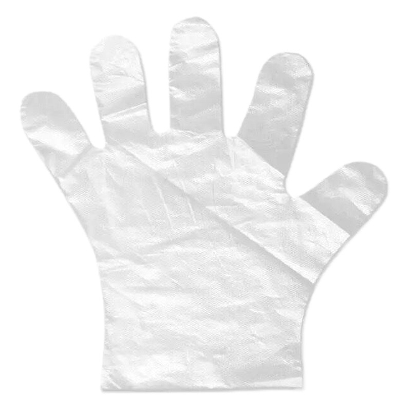Disposable Gloves Individually Packaged Wholesale Creative Pattern Logo Design Food Service Pe Gloves