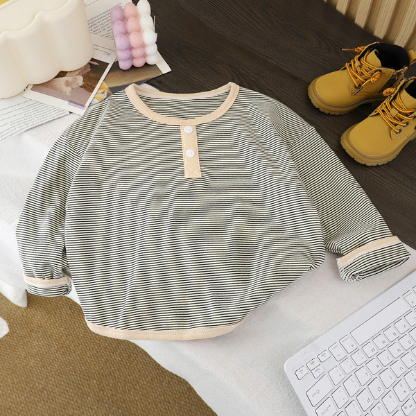 children's autumn velvet base warm long-sleeve for boys