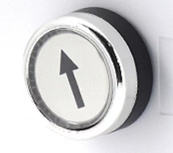 White bottom arrow ↓