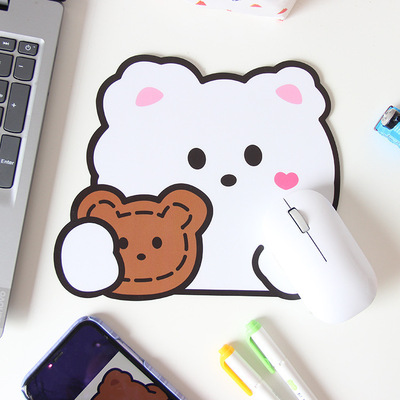 韩版ins风卡通鼠标垫 网红可爱小熊兔子小号笔记本办公电脑护腕垫|ru