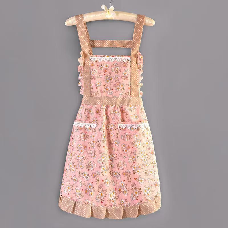 프린세스 드레스 레이스 더블 포켓 핑크