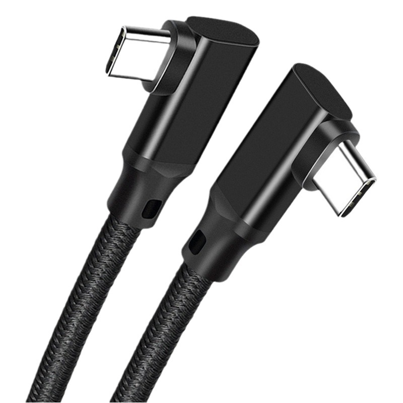 Línea VR LINK línea doble codo CtoC tipo C cable de datos Quest2 con IC Yuan universo Juego Línea de pantalla de proyección