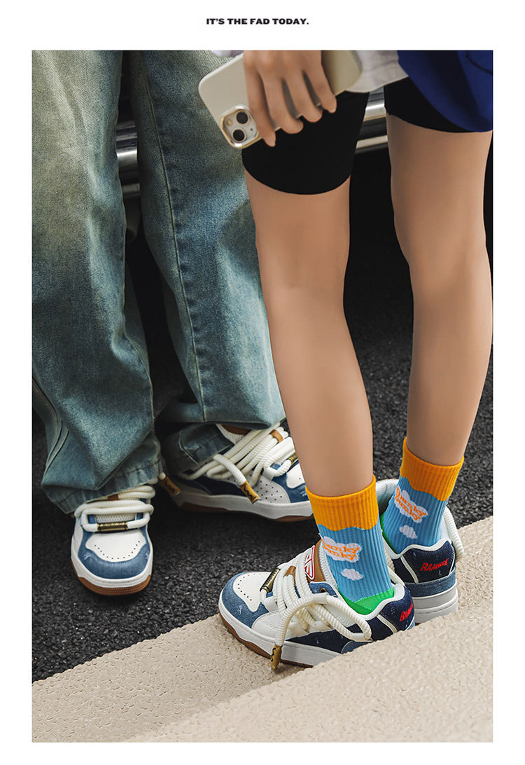 Unisex Denim Trainers For Summer Versatile Breathable Sneakers_voghion.com