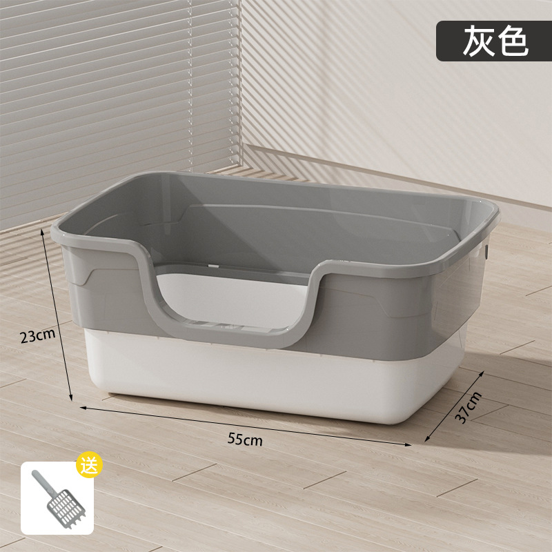 Gran tamaño semicerrado lavable desmontable anti-spillado inodoro para gatos desodorizante sin olor de fábrica de productos para gatos al por mayor