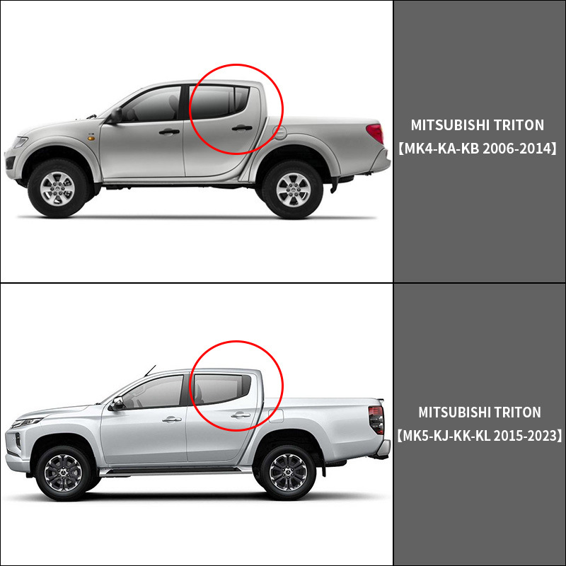 for Mitsubishi Triton Rain and Sunny Weatherboard Rain Eyebrow Mitsubishi Triton Window visor