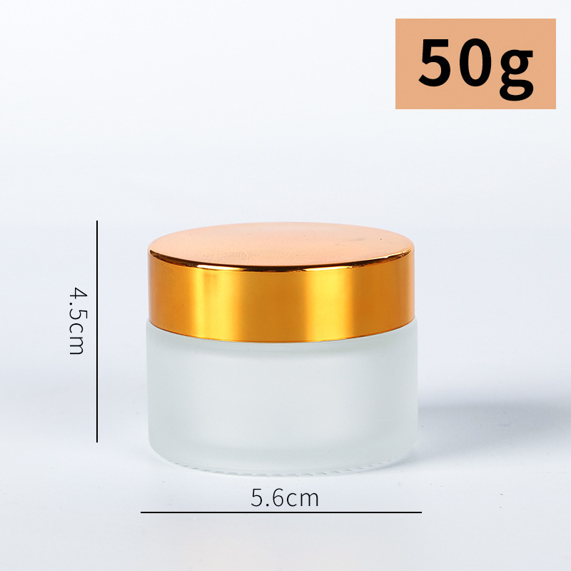 玻璃蒙砂膏霜瓶 10g小样瓶面霜眼霜分装瓶便携化妆品乳液瓶玻璃瓶|undefined